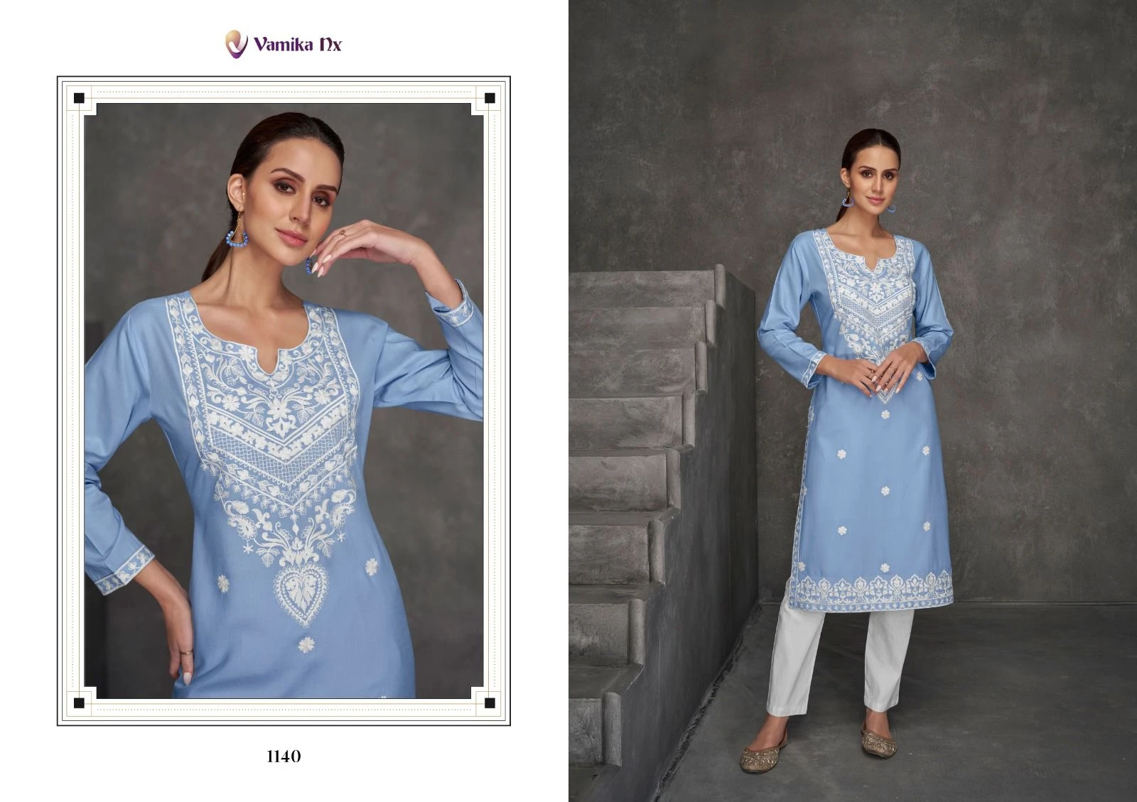 Vamika Rooh Vol 7 Pure Rayon Viscos Wholesale Fancy Kurti with Pant Catalog — Wholesale Kurtis, MPA wholesale from Surat — Photo 5